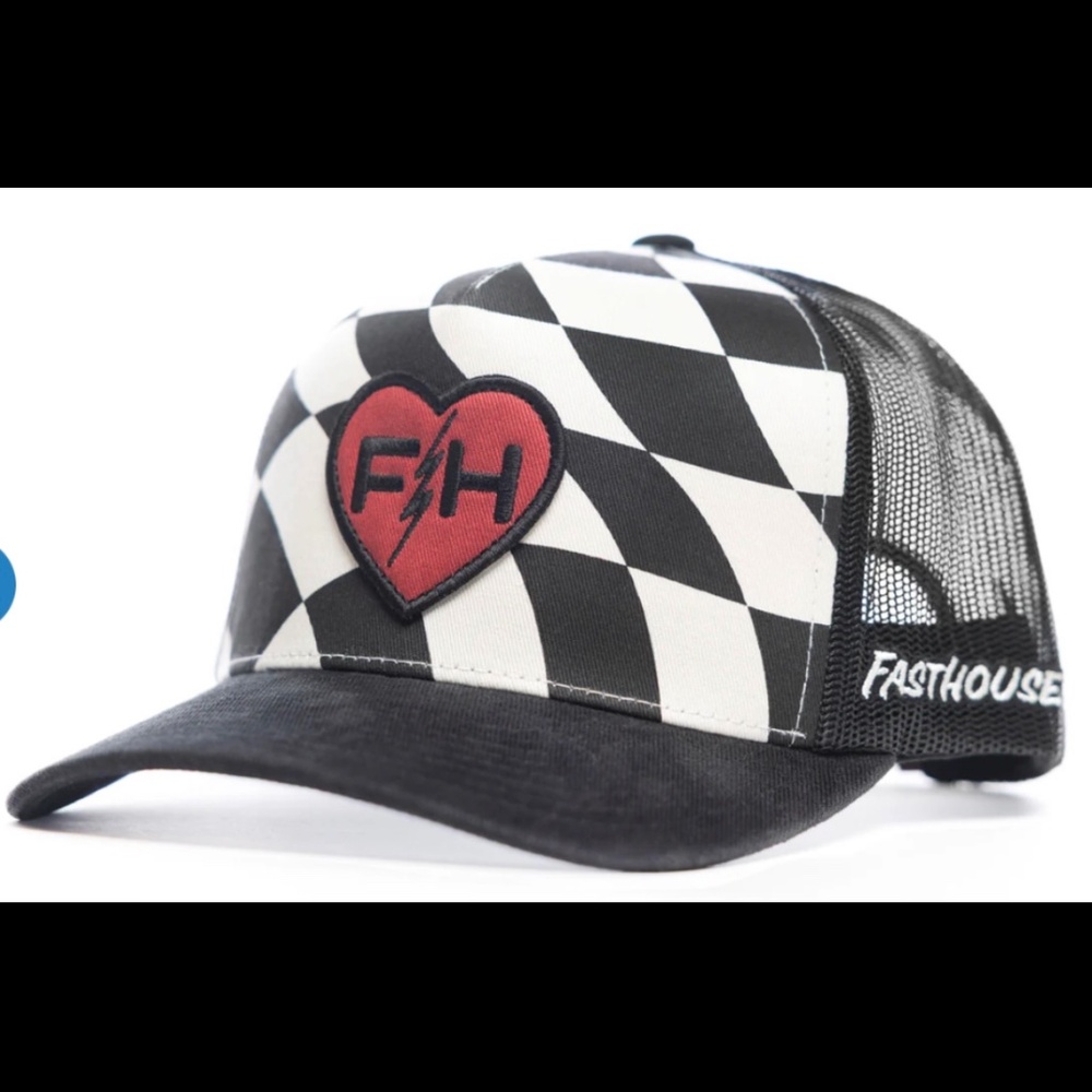 Fasthouse checkered trucker hat